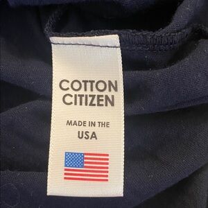 Cotton Citizen Supima & Modal Navy L/S Dress Shirt Tail Hem Size SMALL 50577